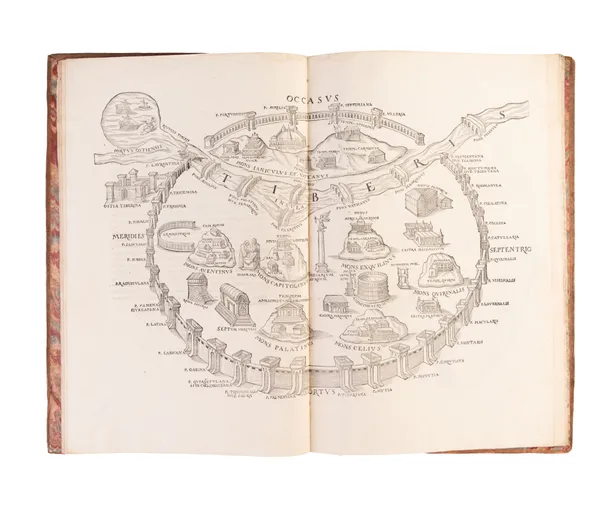 Antiquae urbis Romae cum regionibus simulachrum.
Basle, Hieronymus Froben & Nicolaus Episcopius, 1558