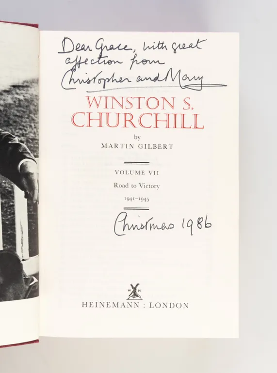 Winston S. Churchill. (1874-1965). Volume VII: The Road to Victory, 1941-1945.