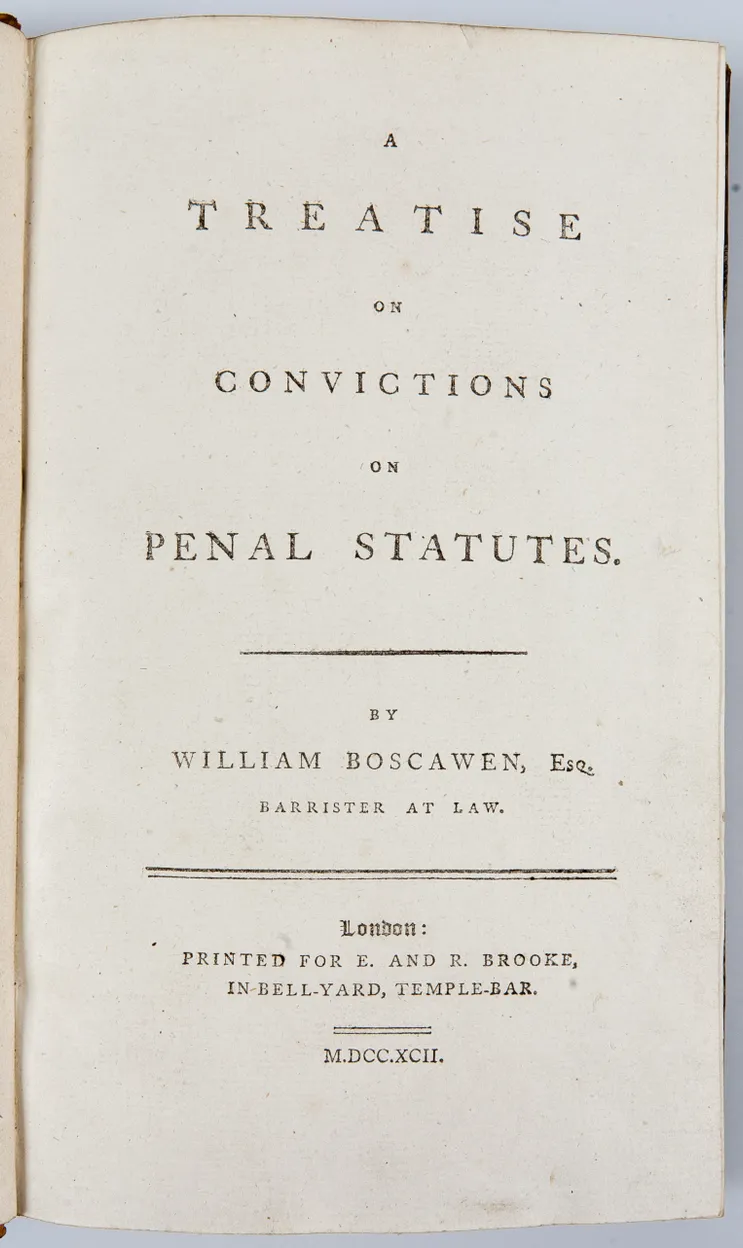 A Treatise on convictions on penal statutes.