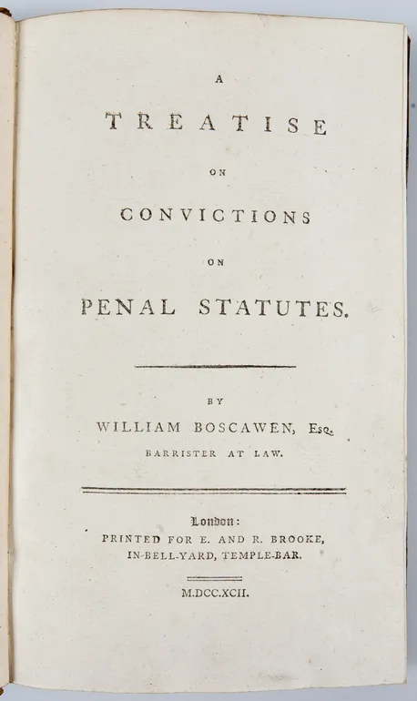 A Treatise on convictions on penal statutes.