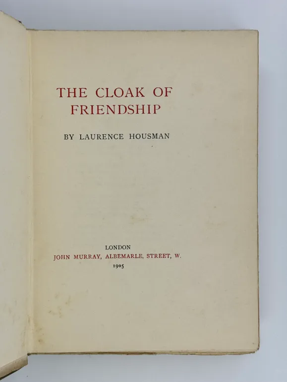 The Cloak of Friendship.