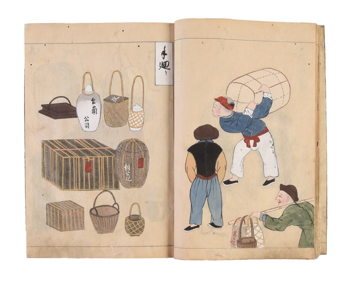 Nagasaki hyosho zu - Karafune hyosho zu. [Illustrated record of Nagasaki - Illustrated record of Chinese Ships].