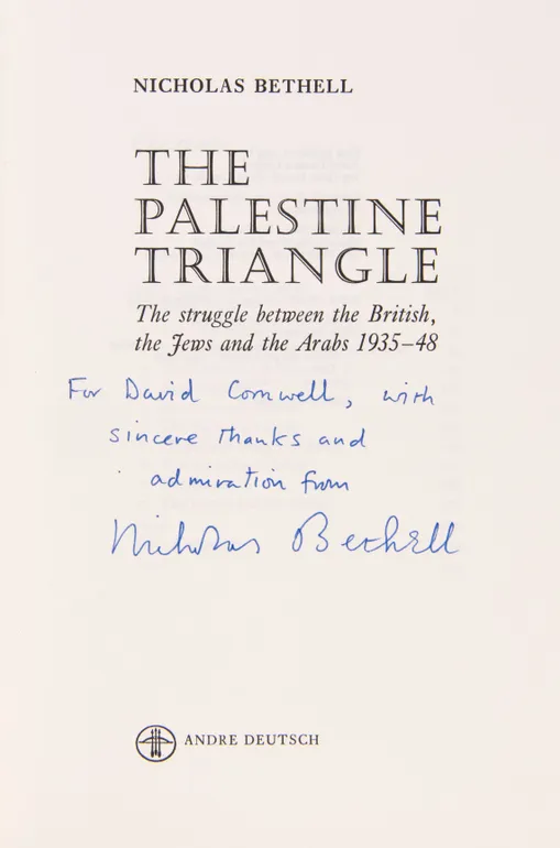 The Palestine Triangle. The Struggle between the British, the Jews and the Arabs 1935-1948.