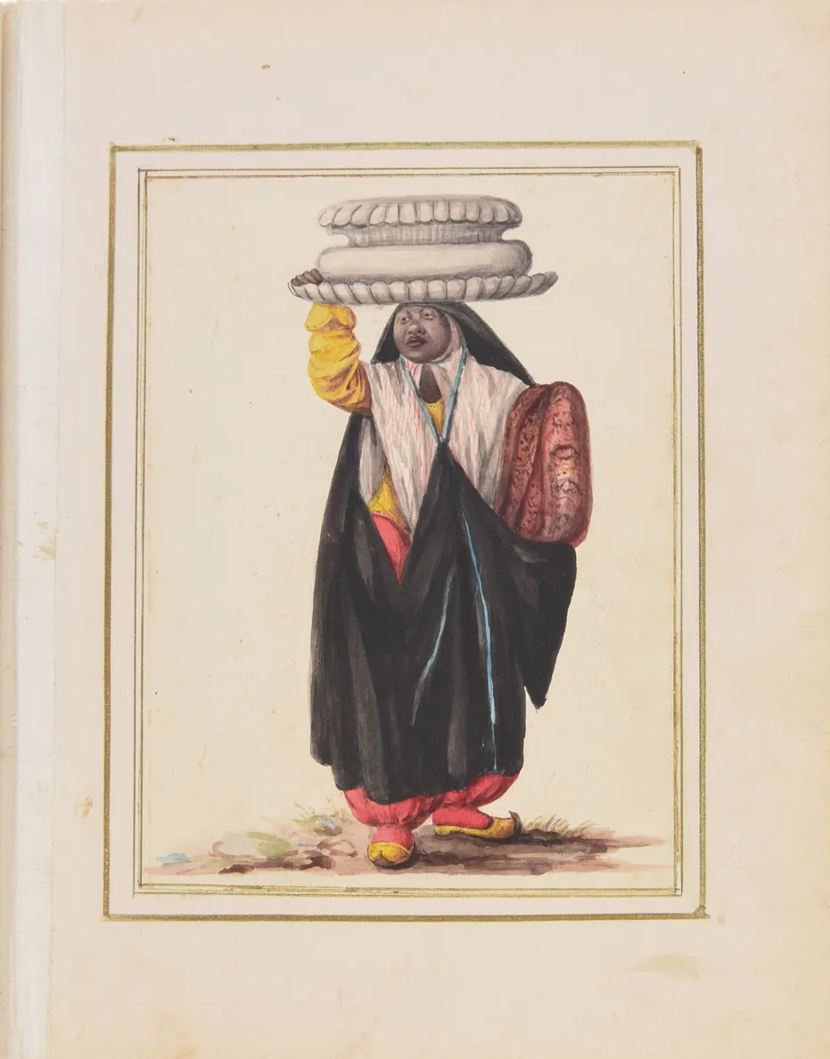 [An album of twenty-eight watercolours depicting Qajar tradespeople.]
