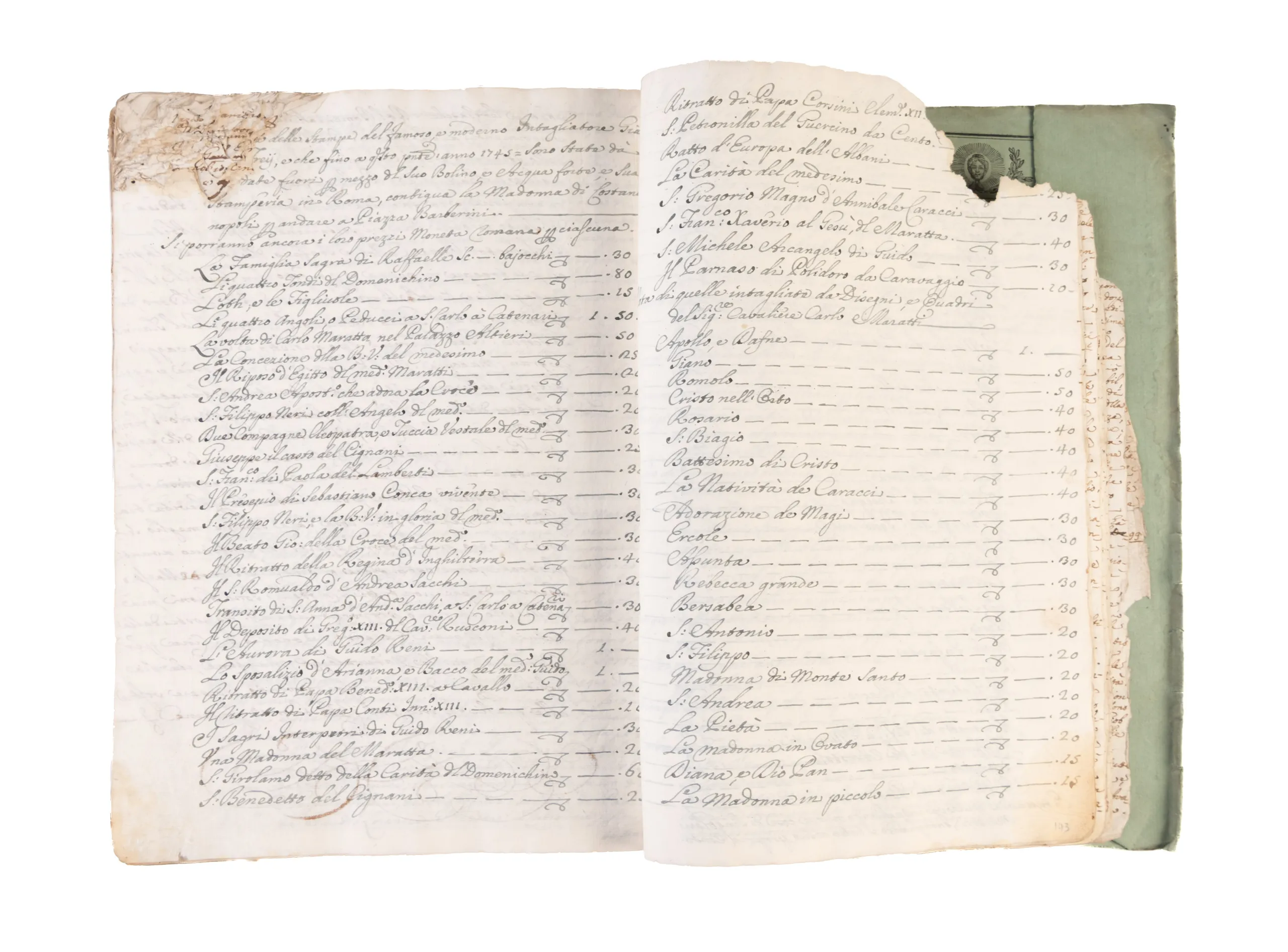 [Manuscript on paper] Trattato della noblissima arte (calcografica) incisoria