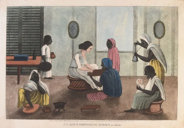 A Lady's Dressing Room in Calcutta.