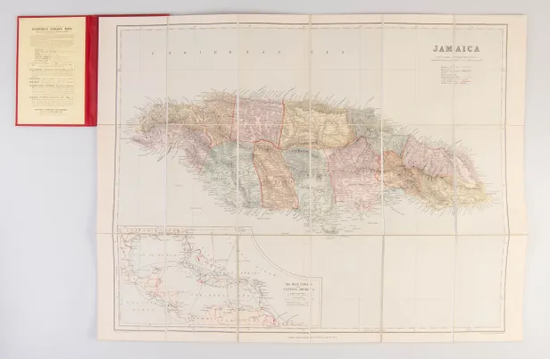 London Atlas Map of Jamaica.