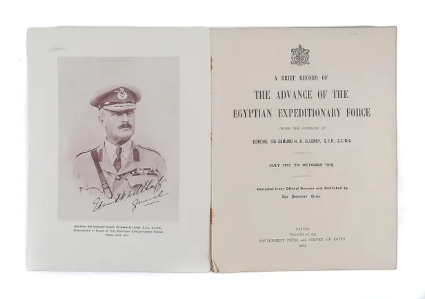 A Brief Record of the Advance of the Egyptian Expeditionary Force. Under the Command of General Sir Edmund H.H. Allenby.