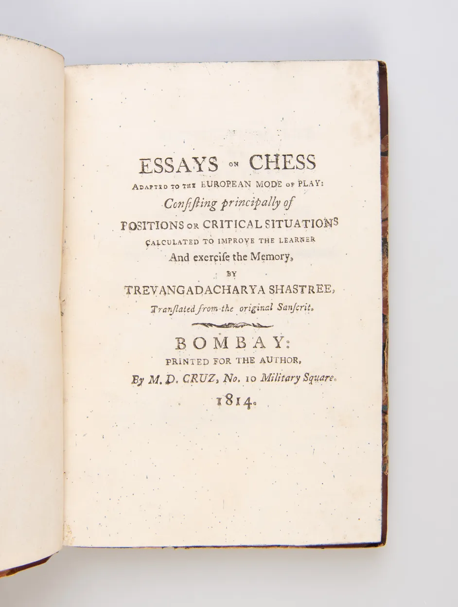 Essays on Chess, Adapted to the European Mode of Play; Consisting Principally of Positions or Critical Situations Calculated to Improve the Learner and Exercise the Memory.