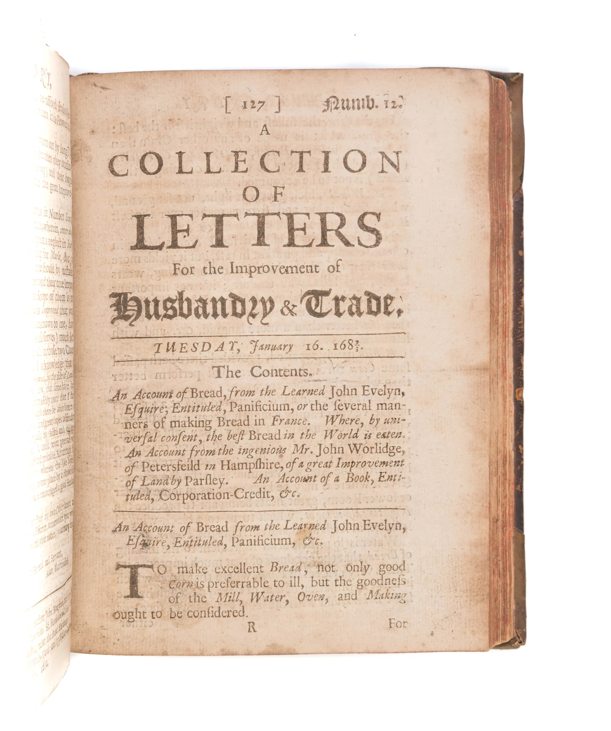 A Collection of Letters for the Improvement of Husbandry & Trade.