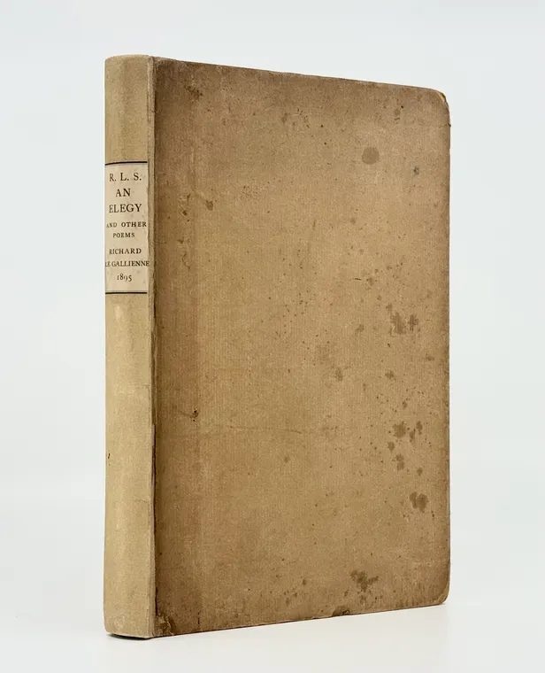 Robert Louis Stevenson An Elegy and Other Poems Mainly Personal.