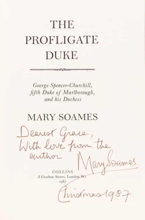 The Profligate Duke: George Spencer-Churchill, Fifth Duke of Marlborough, and His Duchess.
