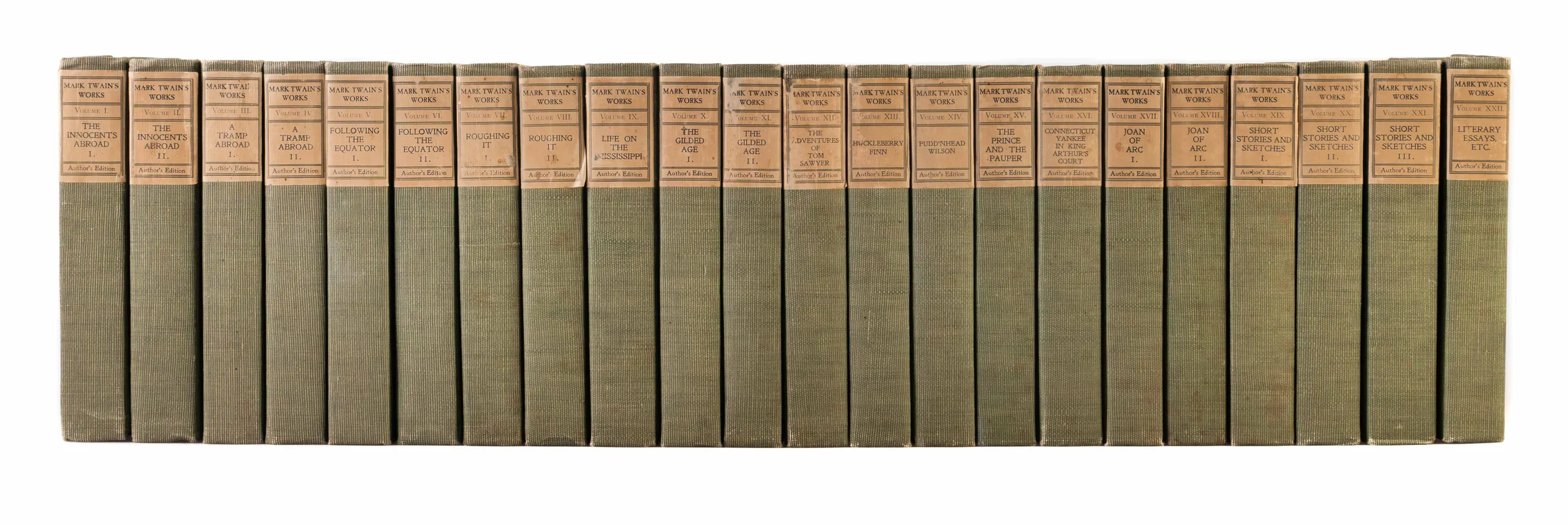 The Writings of Mark Twain, Author's Edition De Luxe