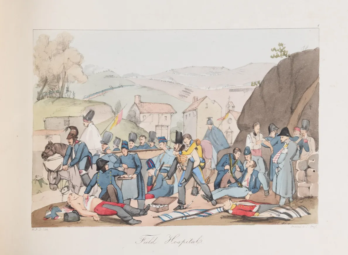 Civil War in Spain. Characteristic Sketches of The Different Troops Regular and Irregular, Native and Foreign, Composing the Armies of Don Carlos and Queen Isabella, also Various Scenes of Military Operations and Costumes of The Spanish Peasantry. I & II