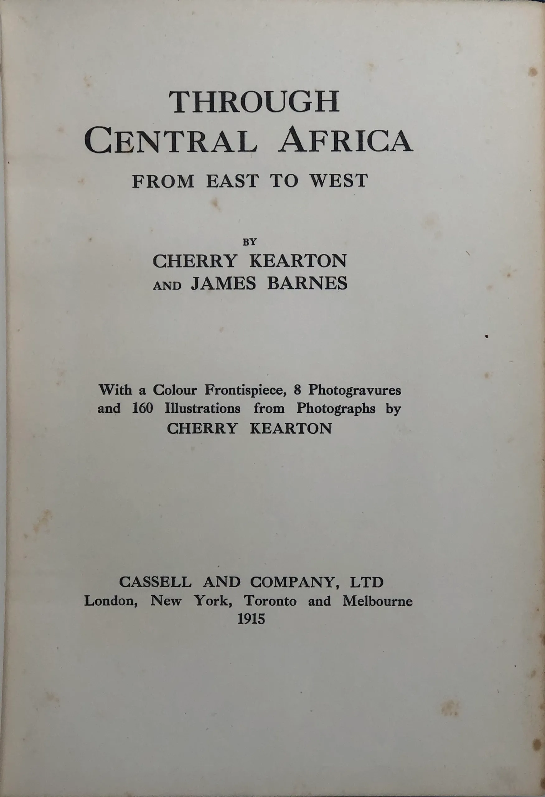 Through Central Africa From East to West