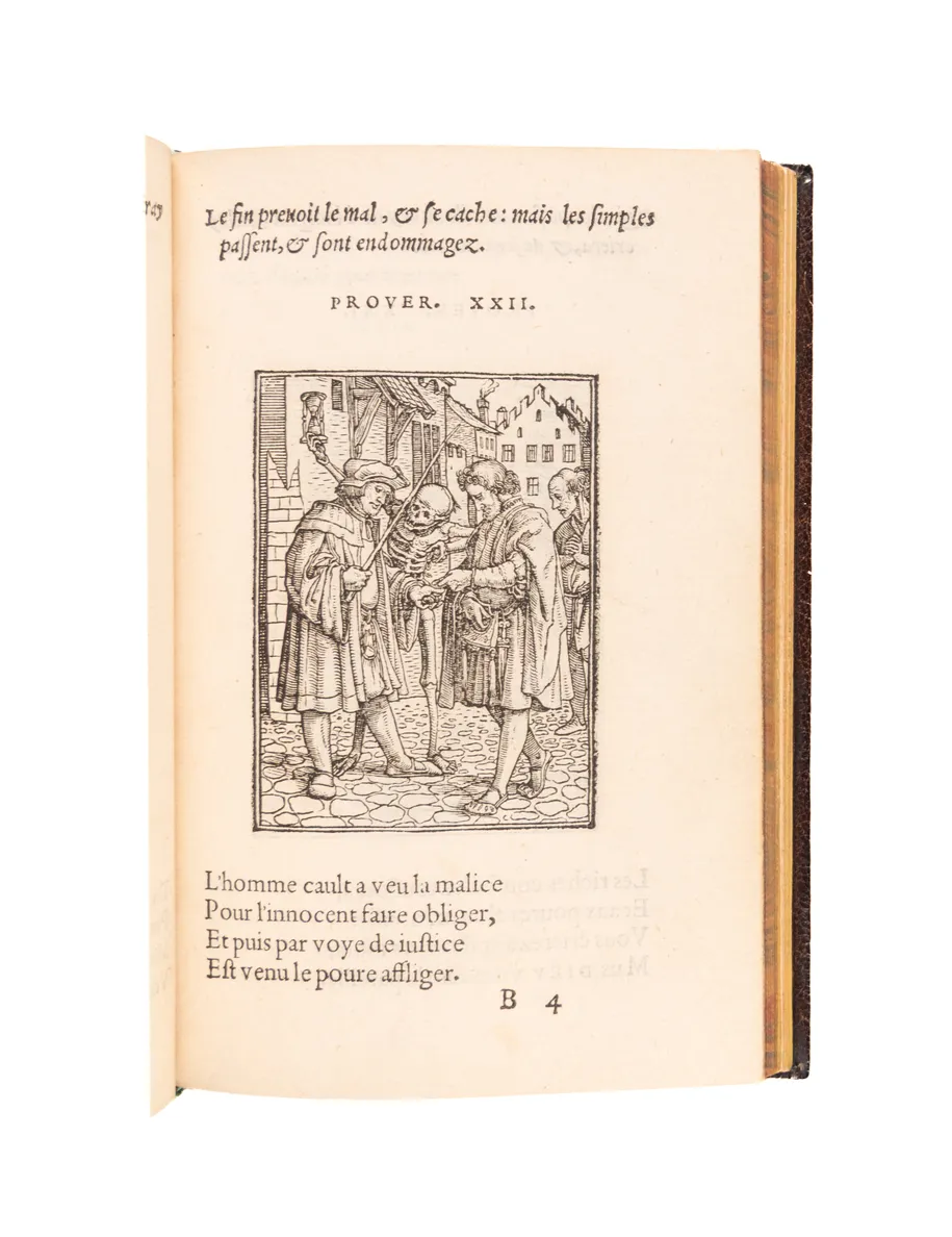 Les images de la mort, aux quelles sont adioustées douze figures. 
Lyons, Jean Frellon, 1547