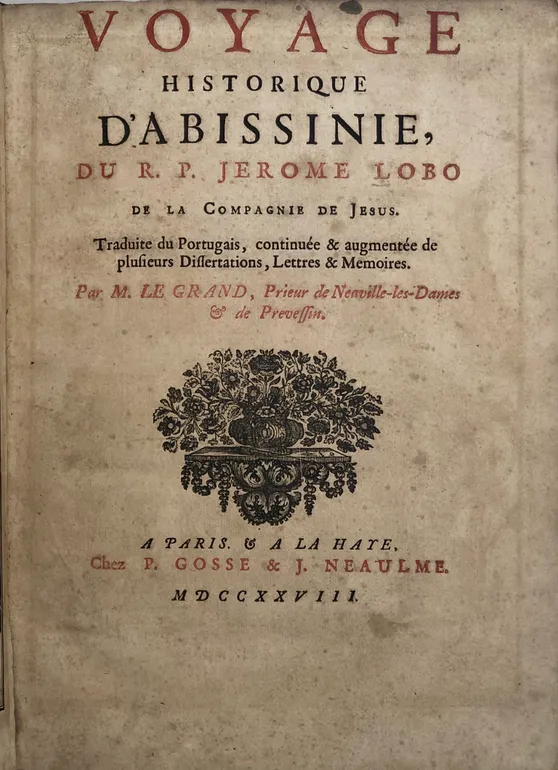 Relation Historique d'Abissinie...