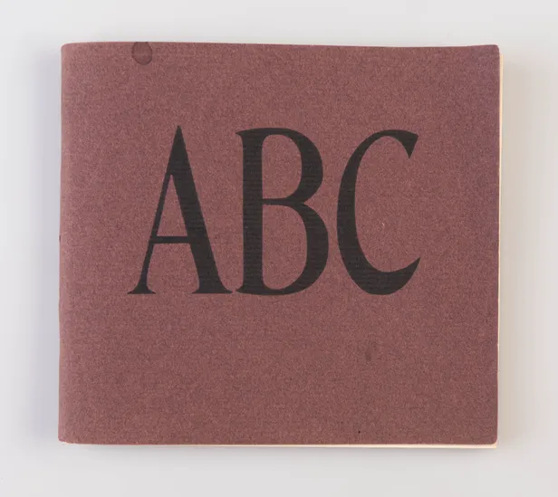 An ABC with best wishes for 1958 from Esther & Leonard Baskin