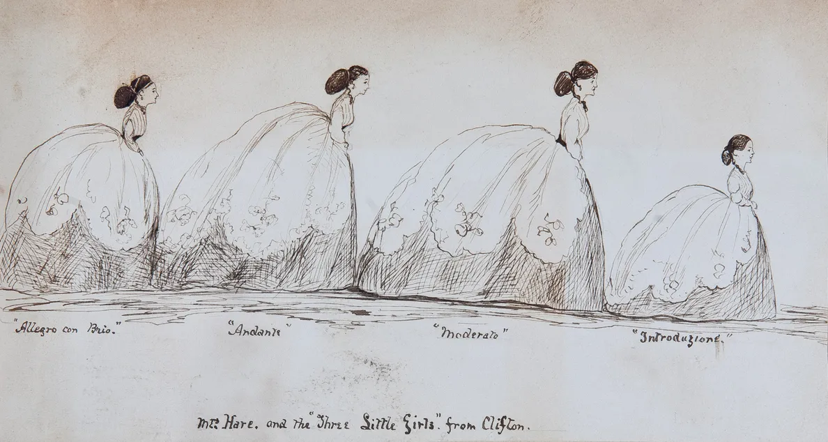 A bound album of drawings by the young Lucy Parker illustrating a family holiday to Scarborough and the surrounding area. [c. 1865]