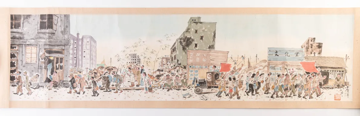 The Restoration of Ginza - A Picture Scroll - Ginza Fukko emaki.