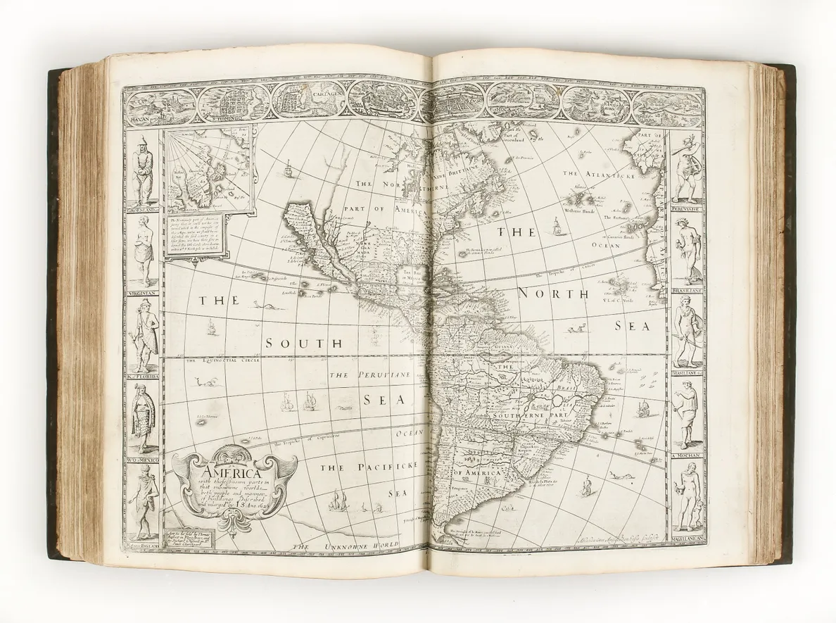 The Theatre of the Empire of Great-Britain ... Together with a Prospect of the Most Famous Parts of the World, viz. Asia, Africa, Europe, America. ...