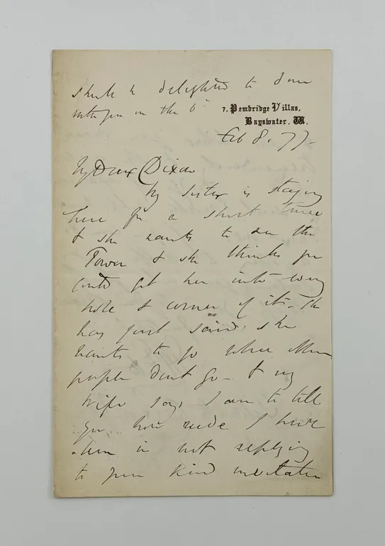 Autograph Letter Signed.