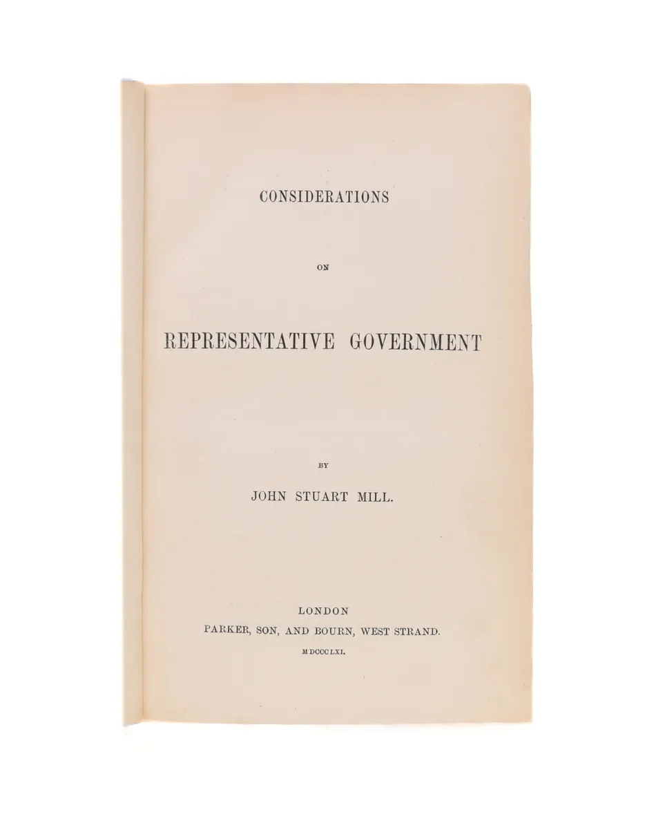 Considerations on Representative Government.