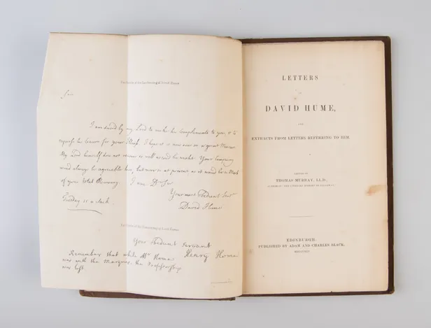 Letters of David Hume and Extracts from Letters referring to him. Edited by Thomas Murray, LL.D.