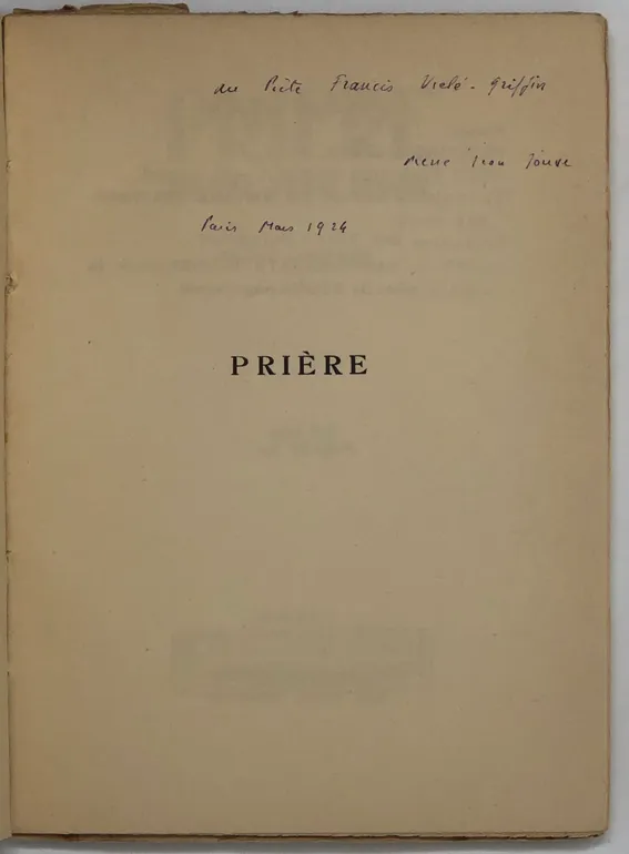 Prière.