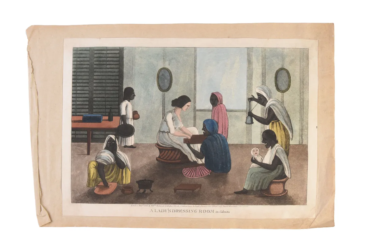 A Lady's Dressing Room in Calcutta.