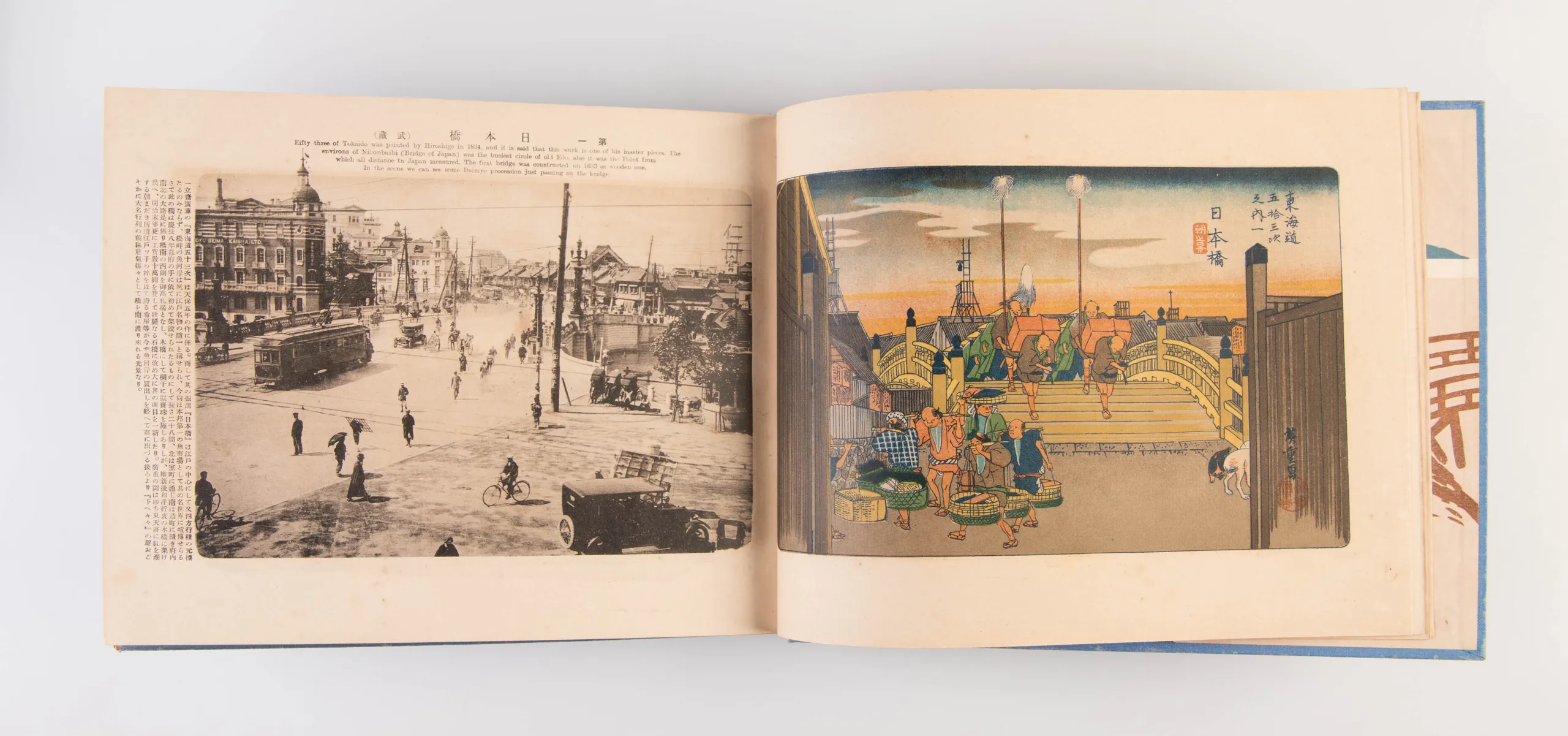 Tokaido: Hiroshige-ga 53 tsugi genjo shashin taisho - The fifty-three Stages of the Tokaido (past and present).