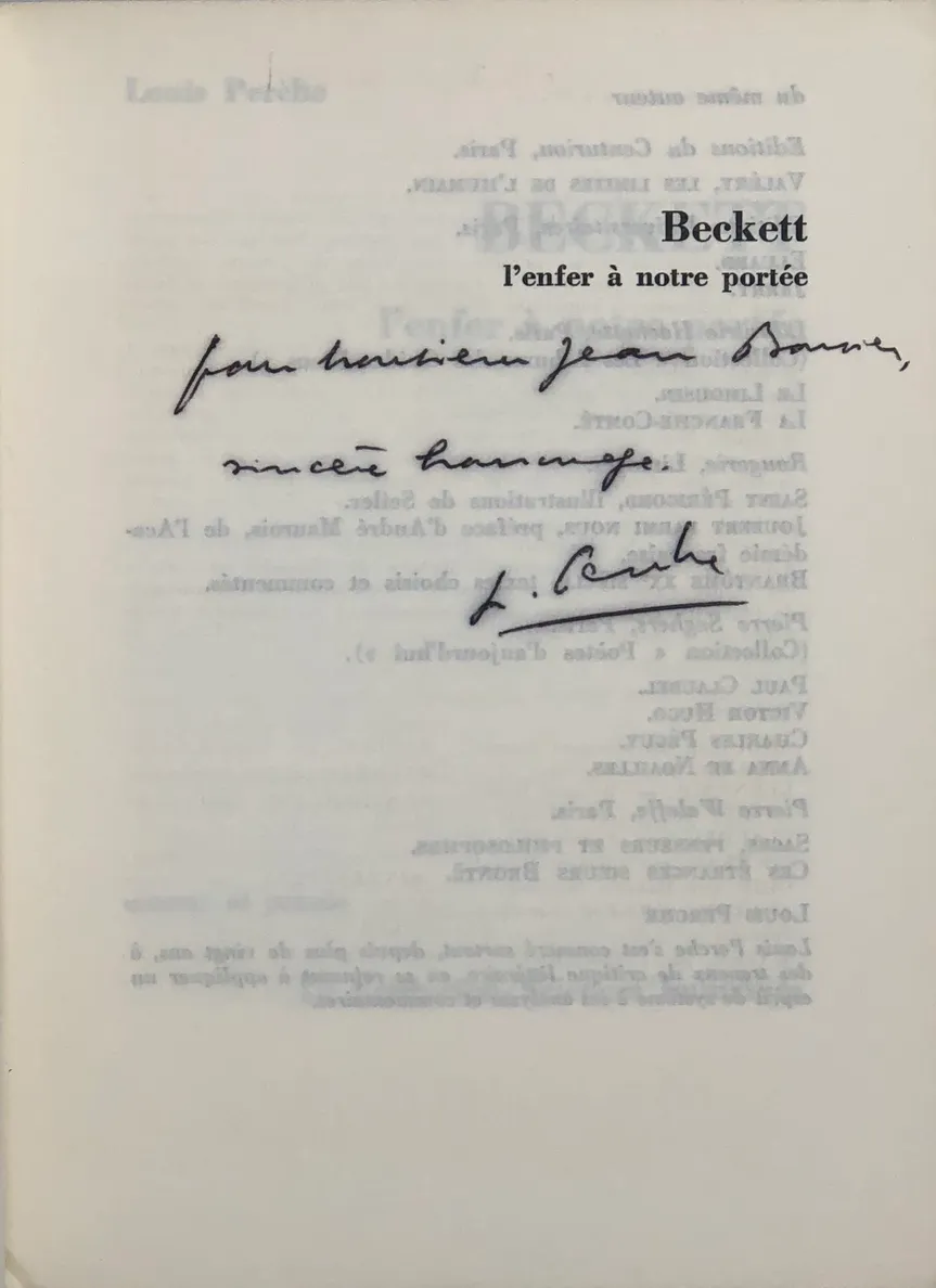 Beckett: L'enfer à notre portée.