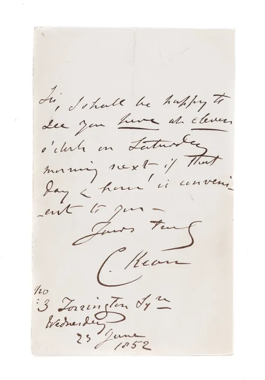 Autograph Letter Signed (