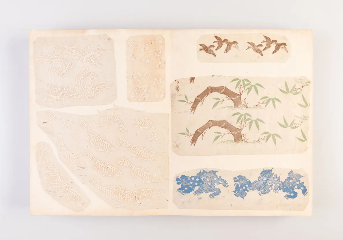 [A collection of three albums of inban ceramic transfer papers]