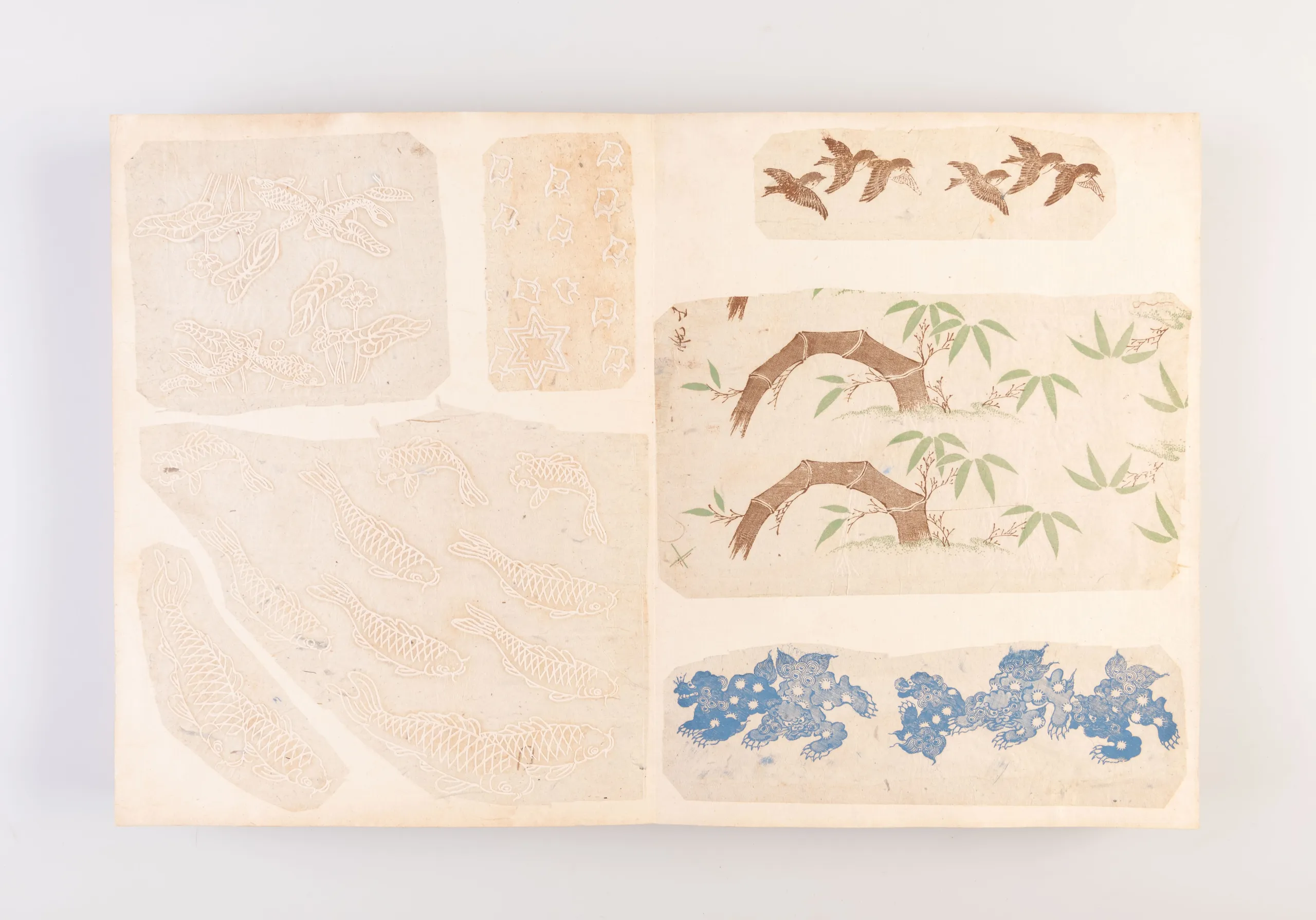 [A collection of three albums of inban ceramic transfer papers]