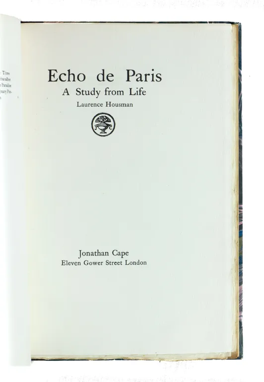 Echo de Paris: A Study from Life.