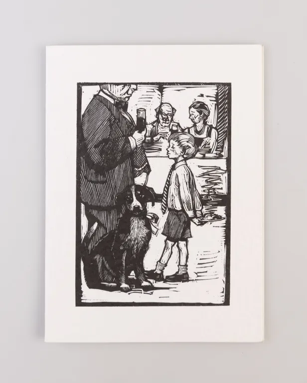 Three; with an illustration by Timothy Engellund titled Yes, Sir, dinner was fine, Sir! featuring a schoolboy and a dog.