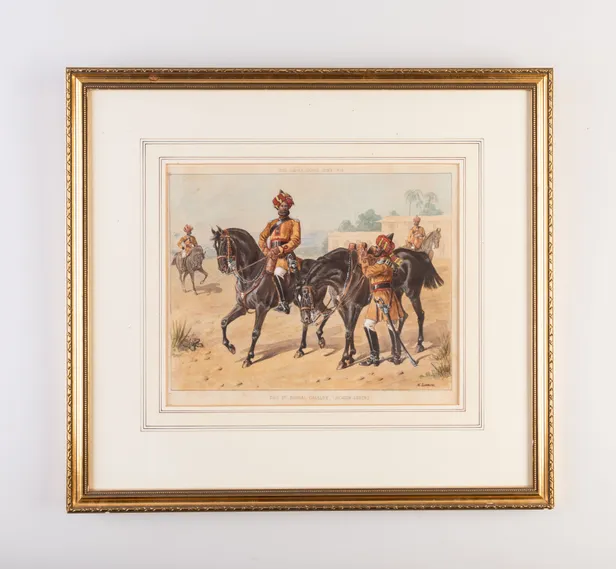 The Indian Native Army no. 9, The First Bengal Cavalry, (Review Order).