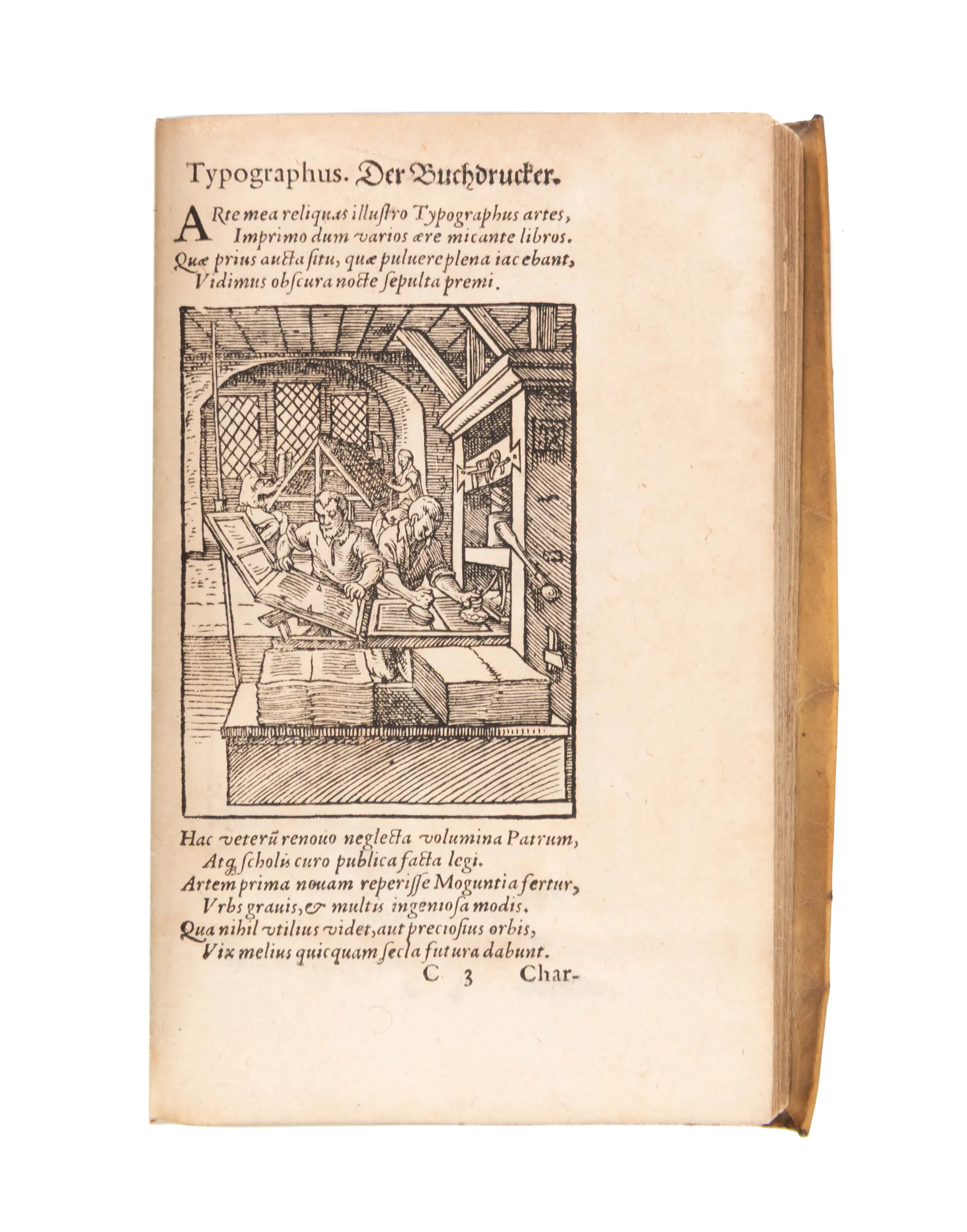De omnibus illiberalibus sive mechanicis artibus... 
Frankfurt, (Georg I Rab for Sigmund Feyerabend), 1574