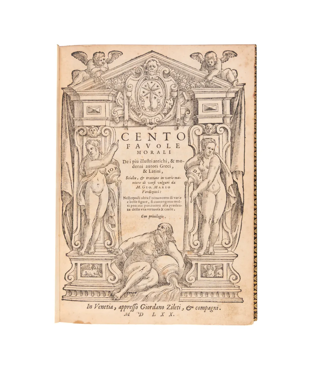 Cento favole morali de i piu illustri antichi & moderni autori Greci, & Latini.