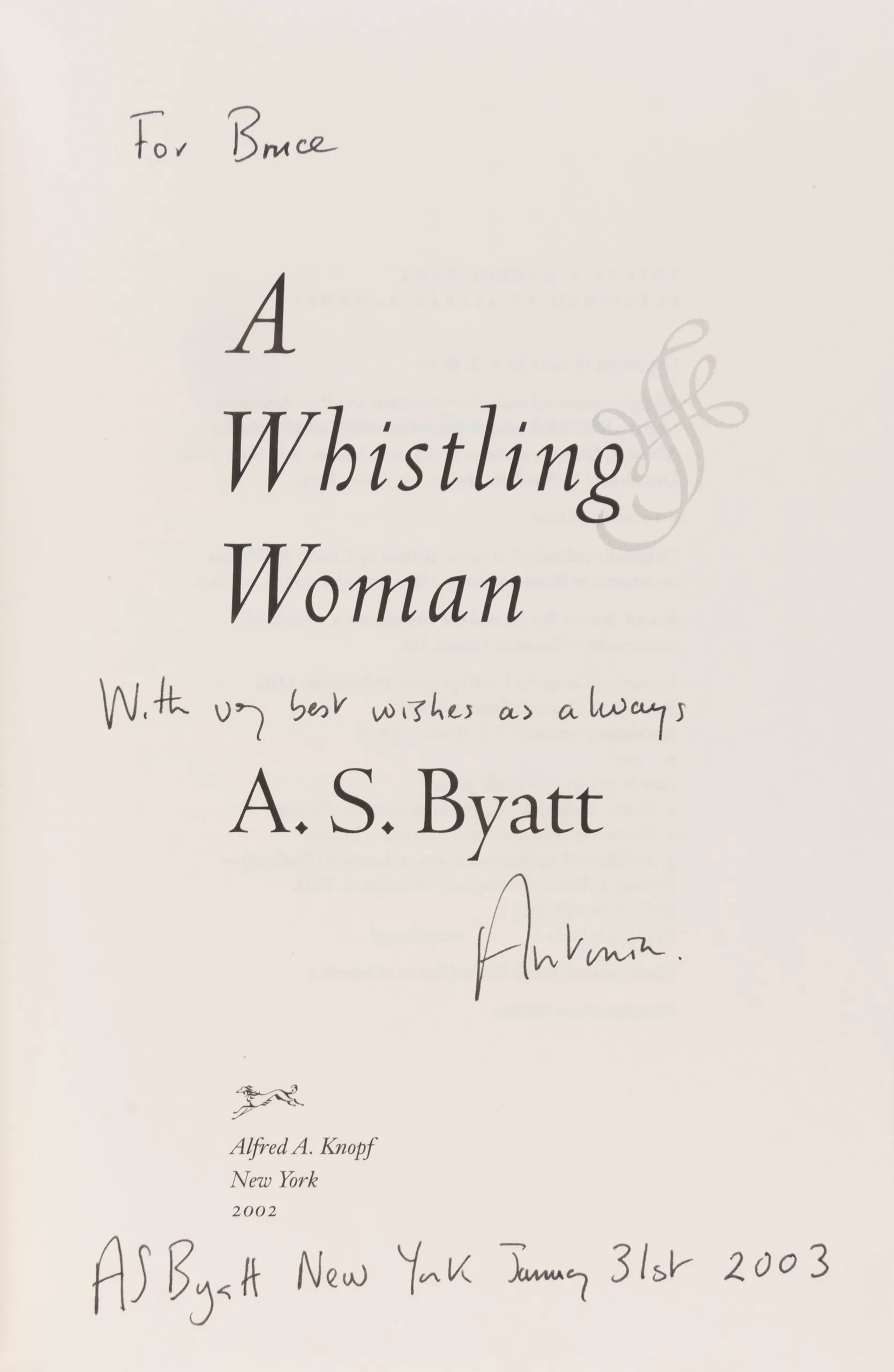A Whistling Woman.