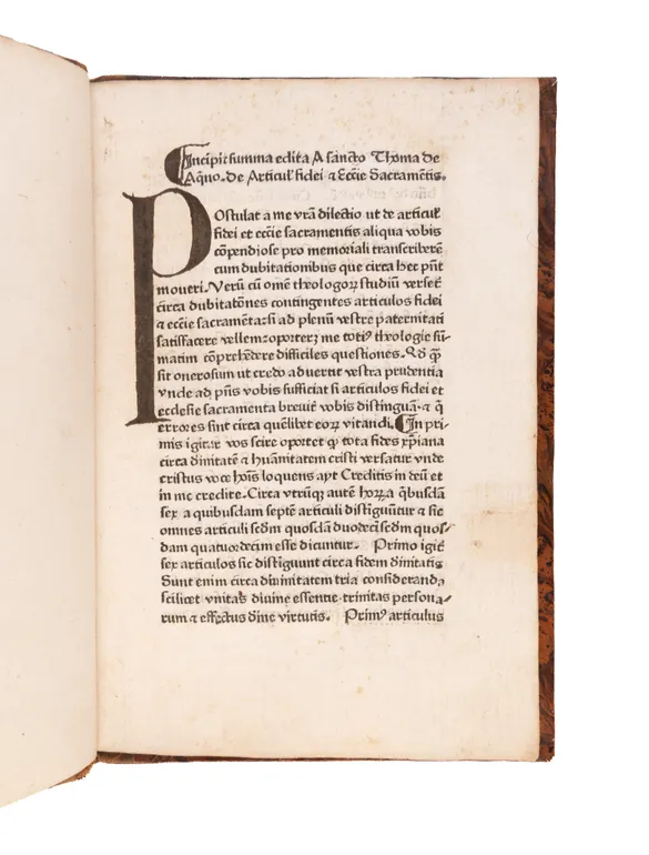 De articulis fidei et ecclesiae sacramentis.