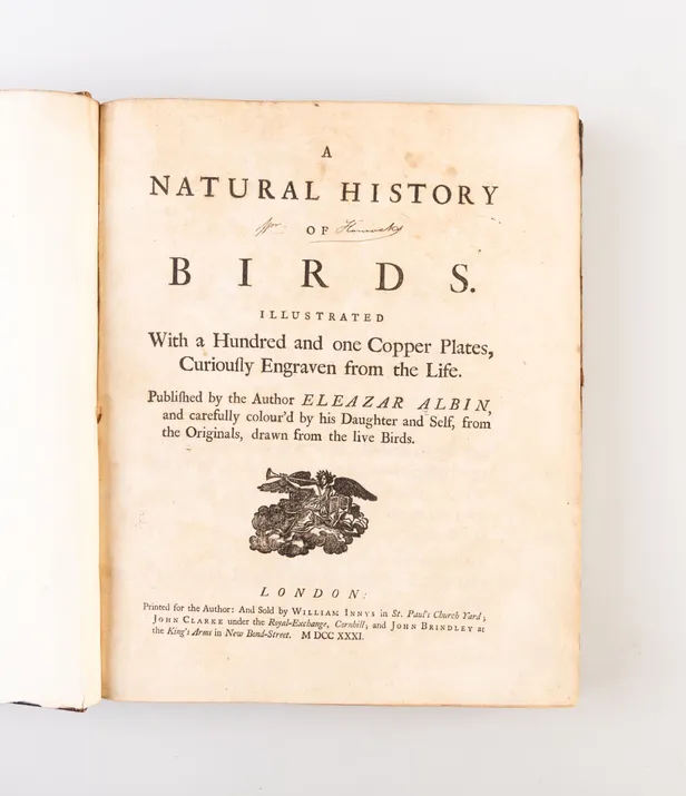 A natural history of birds ... published by the author ... and carefully colour'd by his daughter and himself from the originals, drawn from the live birds.