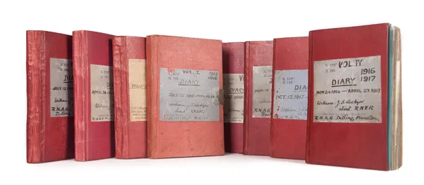 Manuscript diaries, July 1915 - March 1919. R.N.V.R. & R.A.F.
