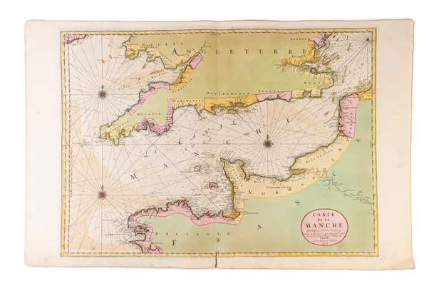 Carte de la Manche faite par ordre du Roy pour le service de ses Armées de Mer. ...
