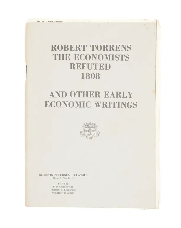 The Economists Refuted and Other Early Economic Writings.