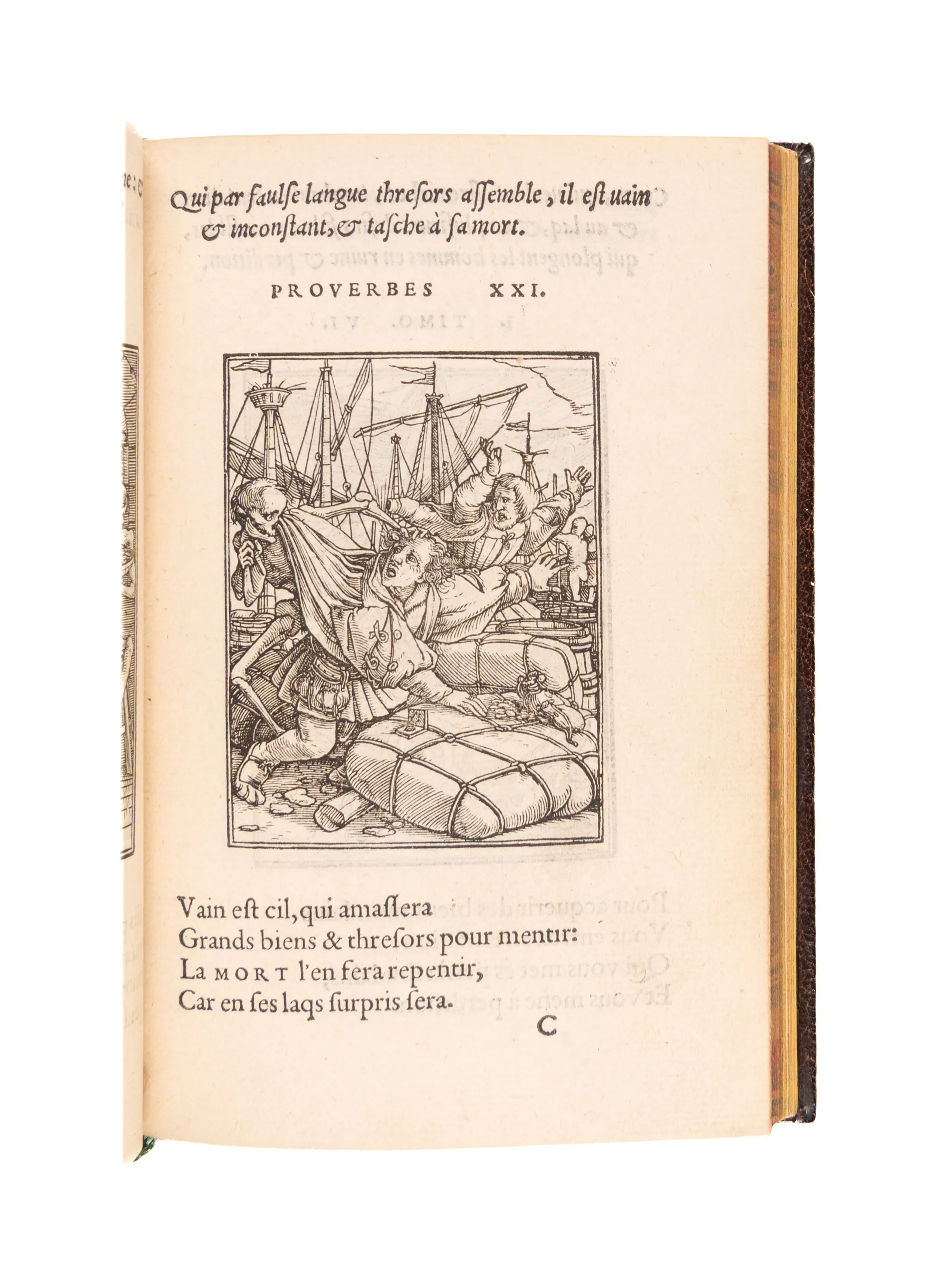 Les images de la mort, aux quelles sont adioustées douze figures. 
Lyons, Jean Frellon, 1547