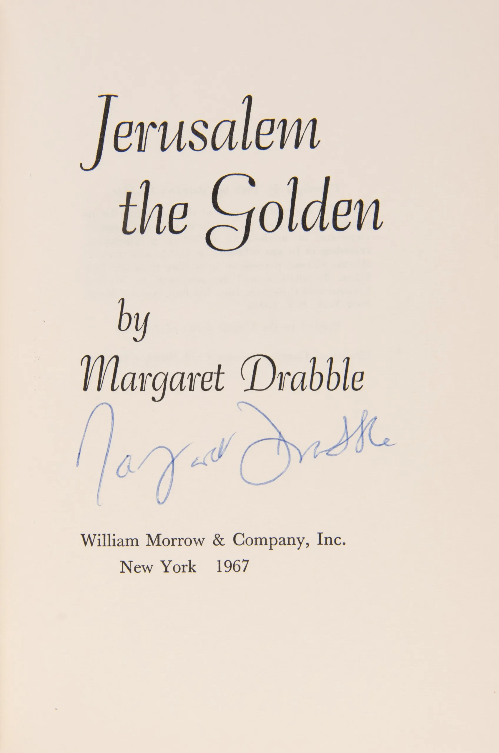 Jerusalem the Golden.