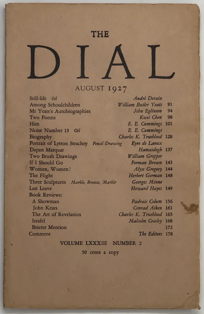 The Dial. Volume LXXXIII, No. 2.