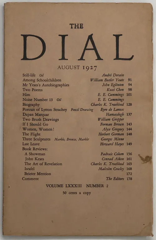 The Dial. Volume LXXXIII, No. 2.